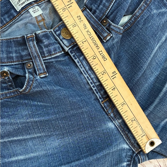 J. Crew 26 Toothpick Blue Straight Leg Cropped Jeans Classic Indigo Wash - Picture 6 of 15